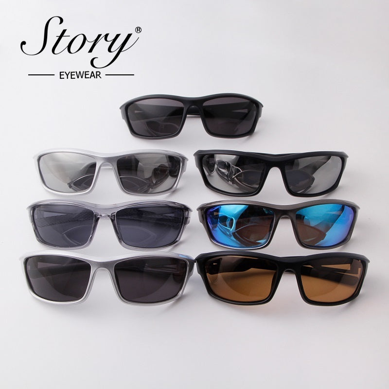 New Personalized Polarized Sports Sunglasses, Bicycle Riding Sunglasses Outdoor Sports Glasses