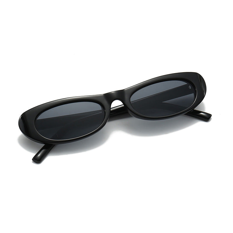 Fashion Versatile Elliptical Sunglasses 2024 Personalized Small Frame Sunglasses