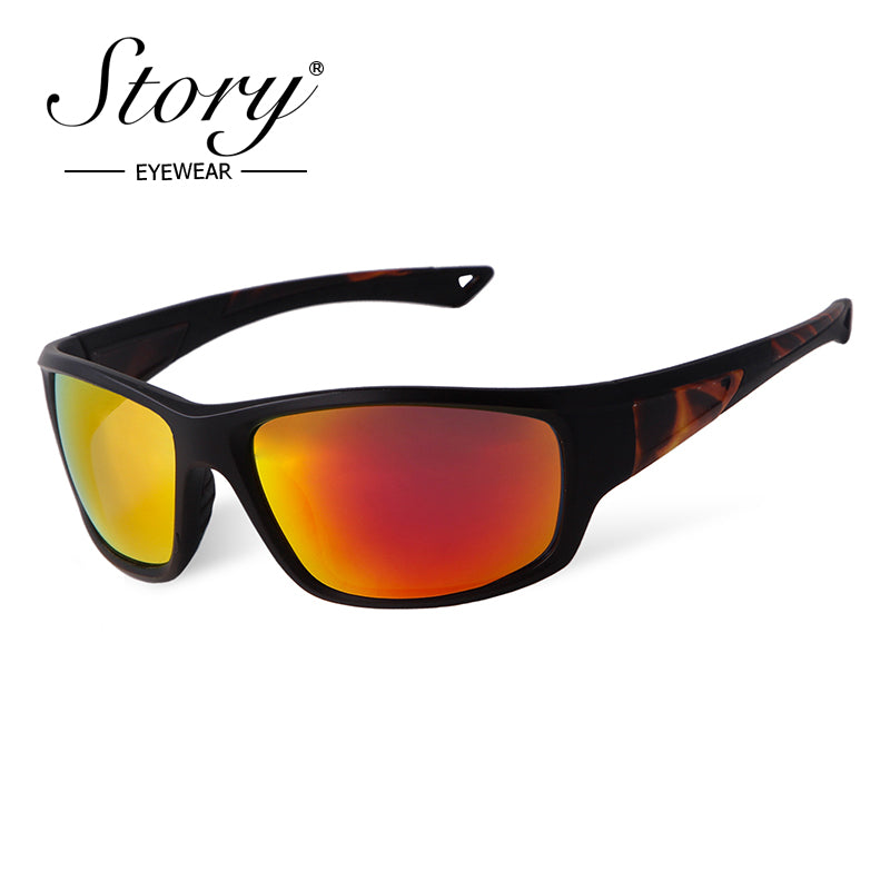 2024 New Simple Cycling Sunglasses, European and American Fashion Trend, Contrast Versatile Color Sports Glasses