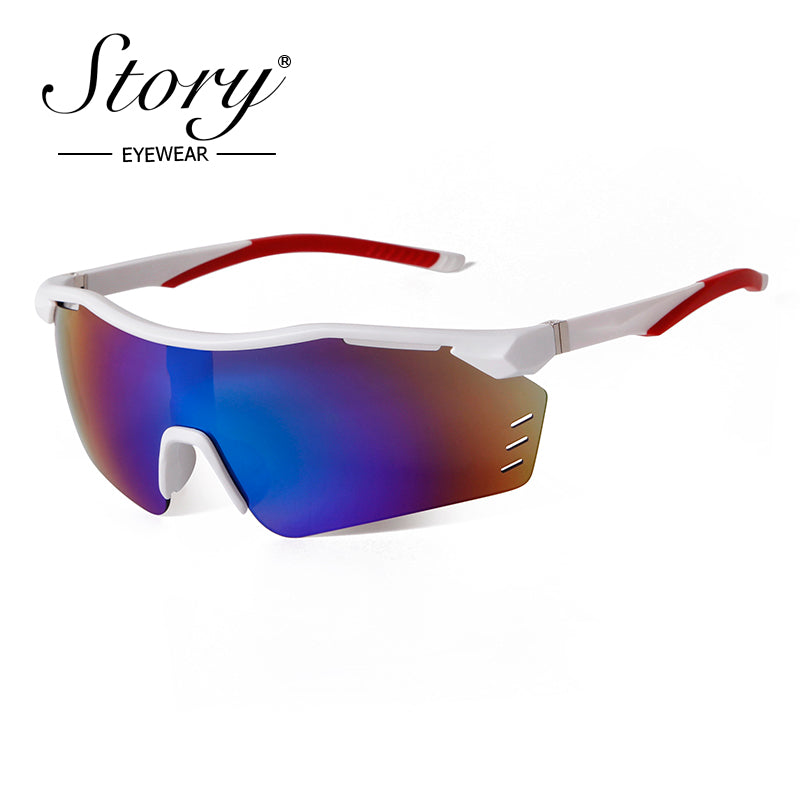 2024 New Cycling Sunglasses for Men and Women Outdoor Sports Personalized Fashion Colorful Windproof Sunglasses