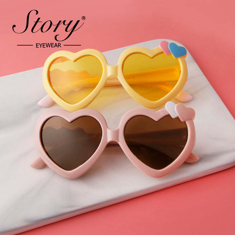 2024 New Universal Cartoon for Boys and Girls Fashion Love Polarized Sunglasses,Fashion Style Sunglasses