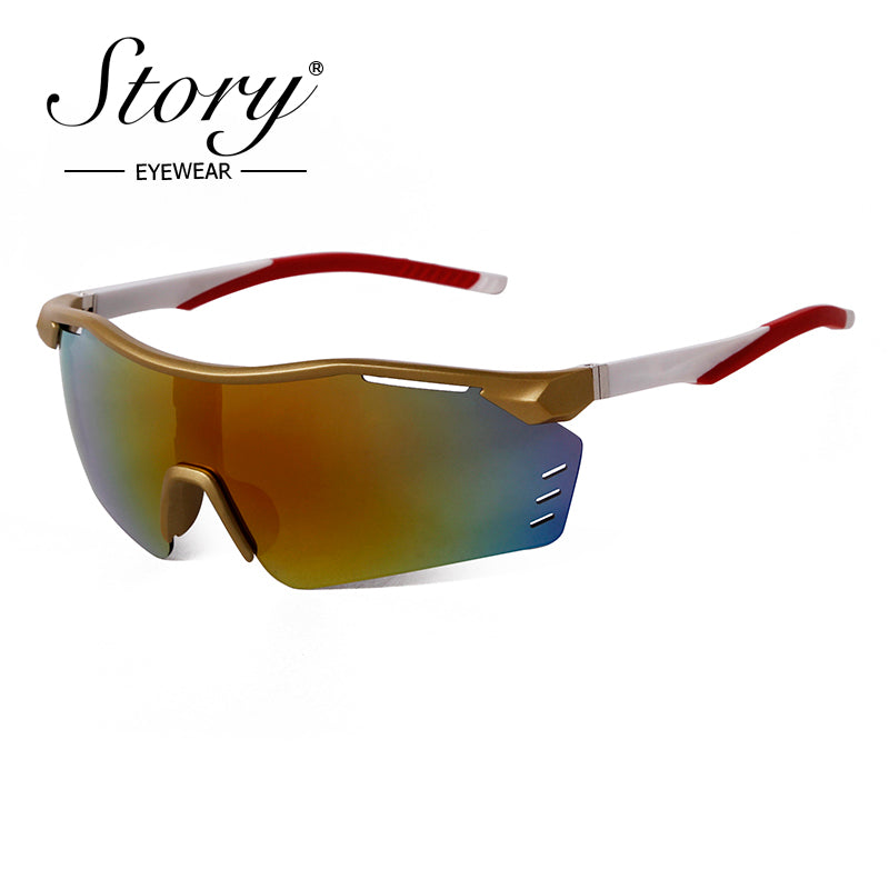 2024 New Cycling Sunglasses for Men and Women Outdoor Sports Personalized Fashion Colorful Windproof Sunglasses