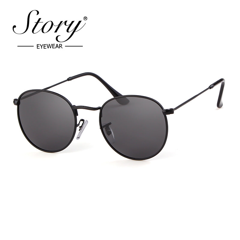 New retro polarized sunglasses trendy round versatile sunglasses fashionable sunglasses