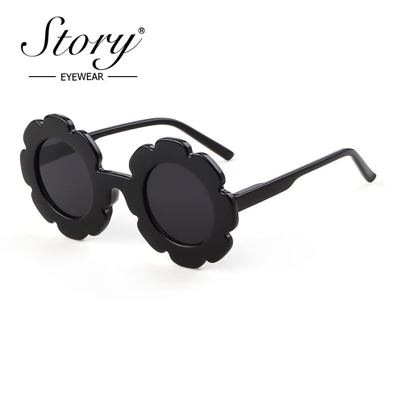New Fashion Children's Cartoon Cute Fashion Style Sunflower Sunglasses Sunshade Versatile Children's Sunglasses
