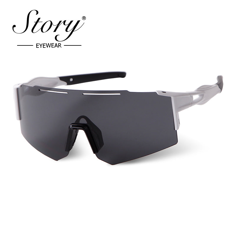 2024 New cycling sunglasses, sports sunglasses, windproof and trendy outdoor sports glasses