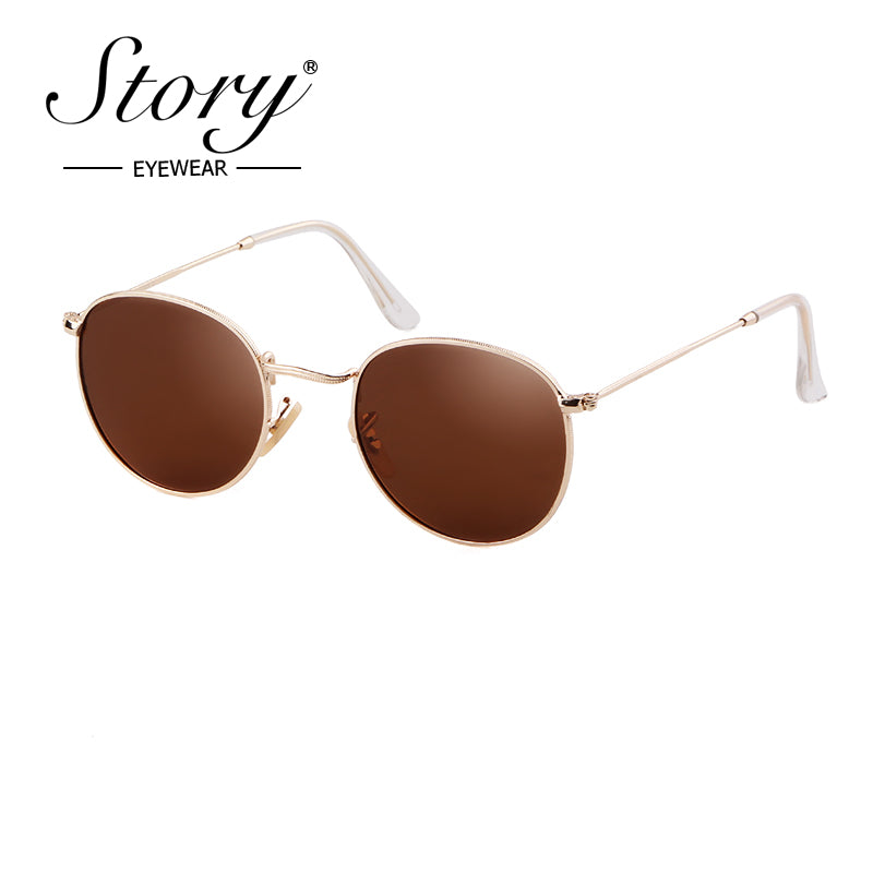 New retro polarized sunglasses trendy round versatile sunglasses fashionable sunglasses