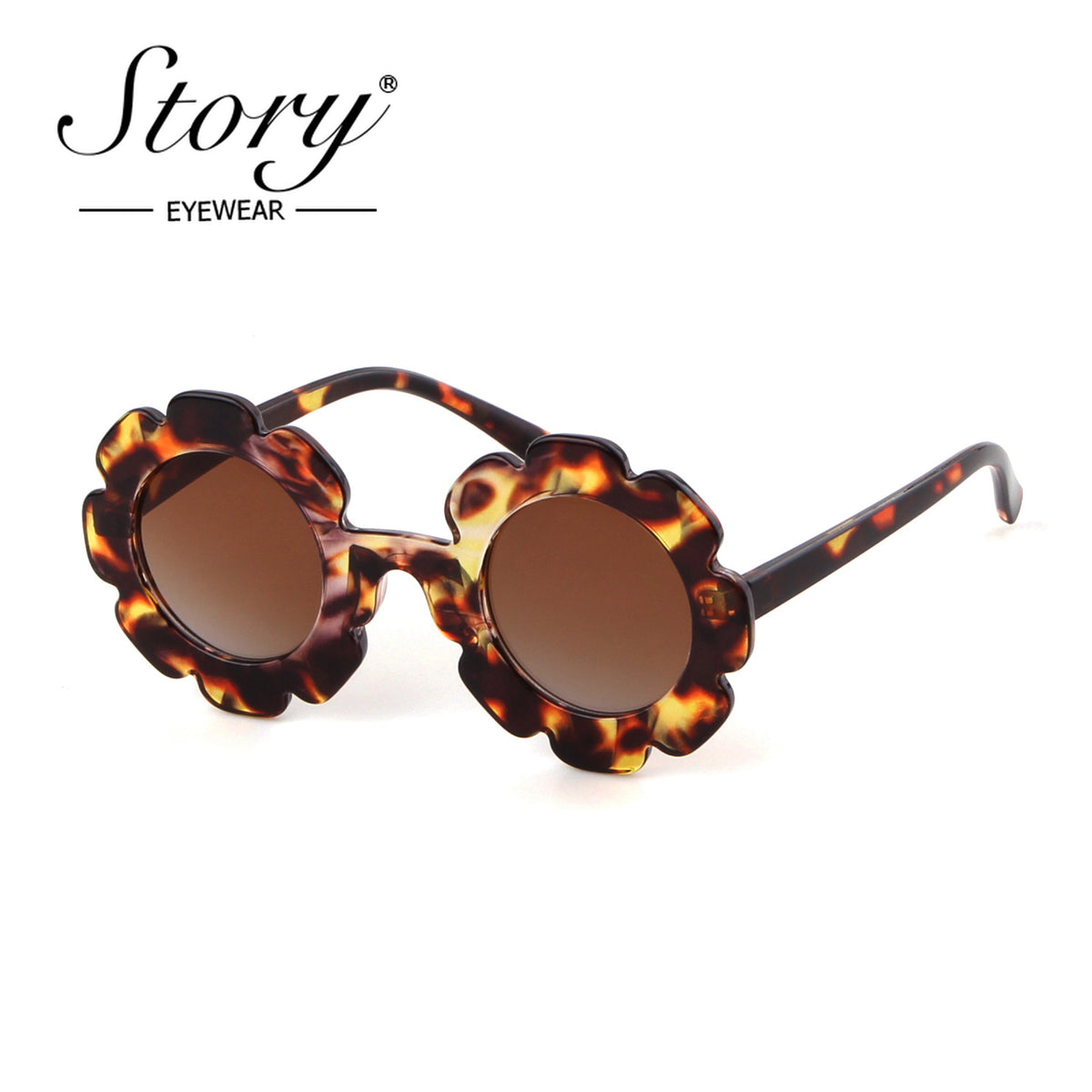 New Fashion Children's Cartoon Cute Fashion Style Sunflower Sunglasses Sunshade Versatile Children's Sunglasses
