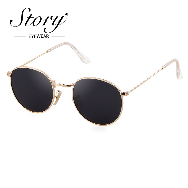 New retro polarized sunglasses trendy round versatile sunglasses fashionable sunglasses
