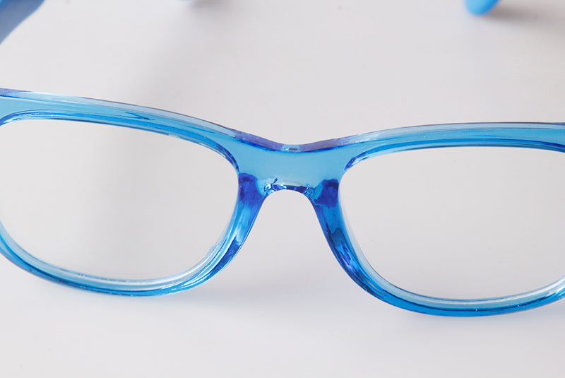 2024 New Fashionable Hot Selling Combination Color Children's Day Glasses TR90 Transparent Color Versatile Trend Casual Flat Mirror Factory Direct Sales