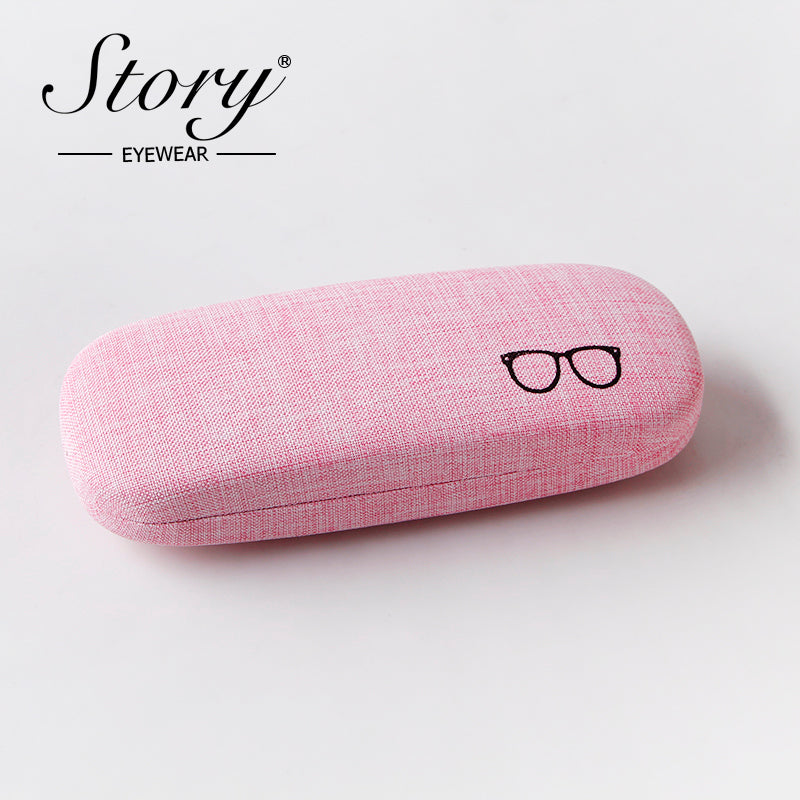 Canvas Box 2024 New Fashion Art Myopia Glasses Box  Fashion Retro Men's and Women's Portable Storage Box