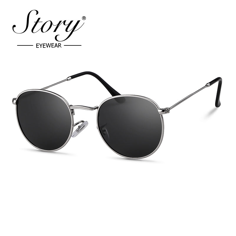 New retro polarized sunglasses trendy round versatile sunglasses fashionable sunglasses