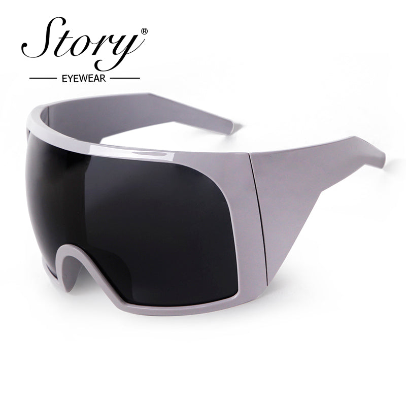 2024 Outdoor Sports Cycling conjoined Colorful Windproof Sunglasses,Fashion Personality