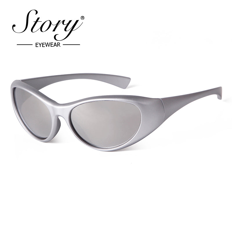 2024 New Steam Punk Trendy Sunglasses Technology Future Sense Goggles,Sports Sunglasses