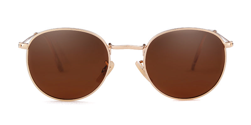 New retro polarized sunglasses trendy round versatile sunglasses fashionable sunglasses