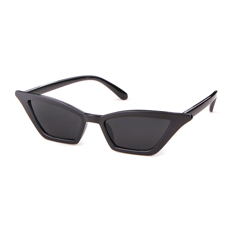 STORY 2024 Retro Red Cat Eye Sunglasses,Fashion Skinny Frame SunGlass,Black Leopard Shades
