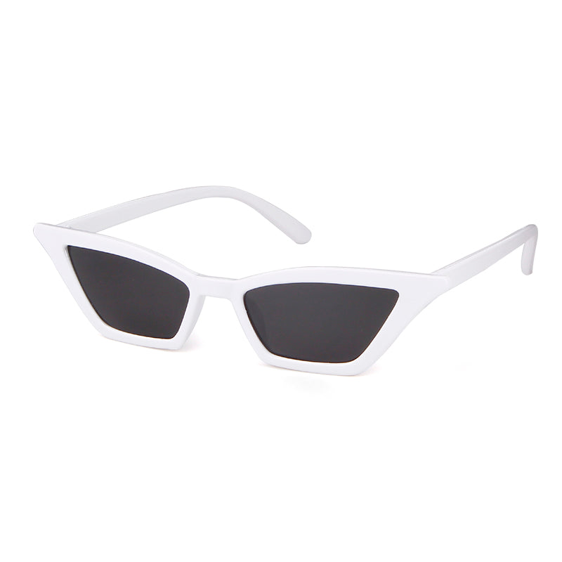 STORY 2024 Retro Red Cat Eye Sunglasses,Fashion Skinny Frame SunGlass,Black Leopard Shades