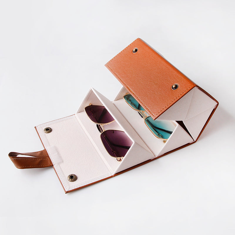 5-pack 2024 New 5-pack Sunglasses, Myopia Glasses Hanging Bag, Portable Large Capacity Travel Glasses Case, Five Grid Glasses Storage Box, Display Box