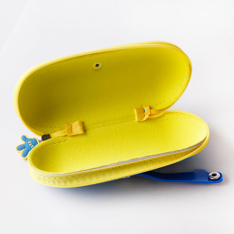 Portable children's glasses case, simple and cute glasses storage box