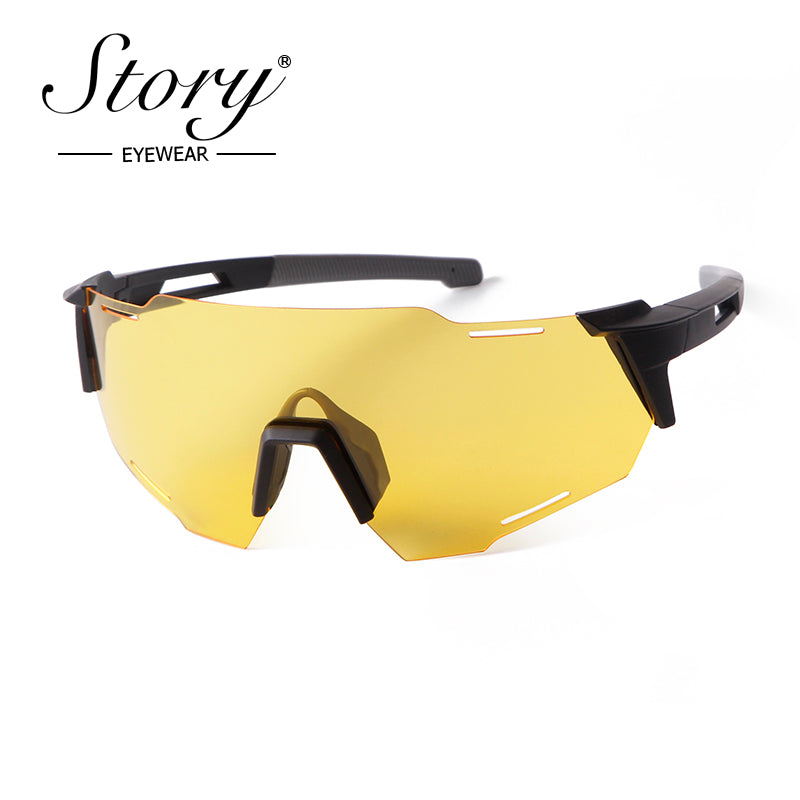 2024 New Outdoor Cycling Windproof  Frameless Sunglasses,Fashion Color Film Polarized Running Sports Glasses,Unisex Outdoor Sandproof Bicycle Glasses