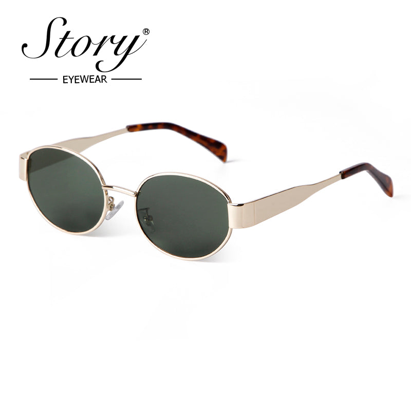 2024 New Women'S Sunglasses, Retro Oval Sunglasses  UV protection, Street Style Cat Eye Personalized  Sunglasses