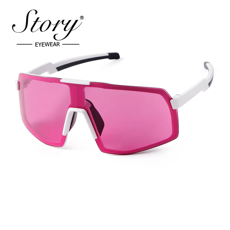 Outdoor Sports Glasses, Colorful Large Frame Sunglasses, Eye Protection Sunglasses, Women & Men