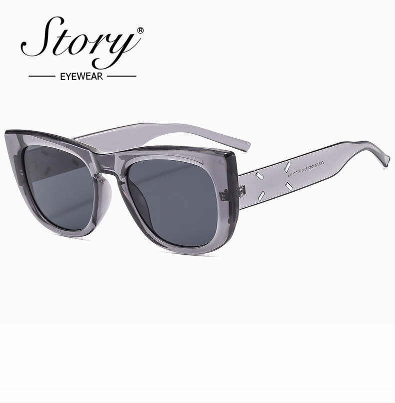 2024 New Street Shooting American Cute Cat Eye Sunshade Sunglasses Women's & Men's
