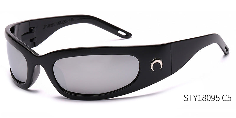 2024 New Trendy Colorful Reflective Glasses,Fashion Cross Mirror Sunglasses,Outdoor Unisex Cycling Sports Sunglasses