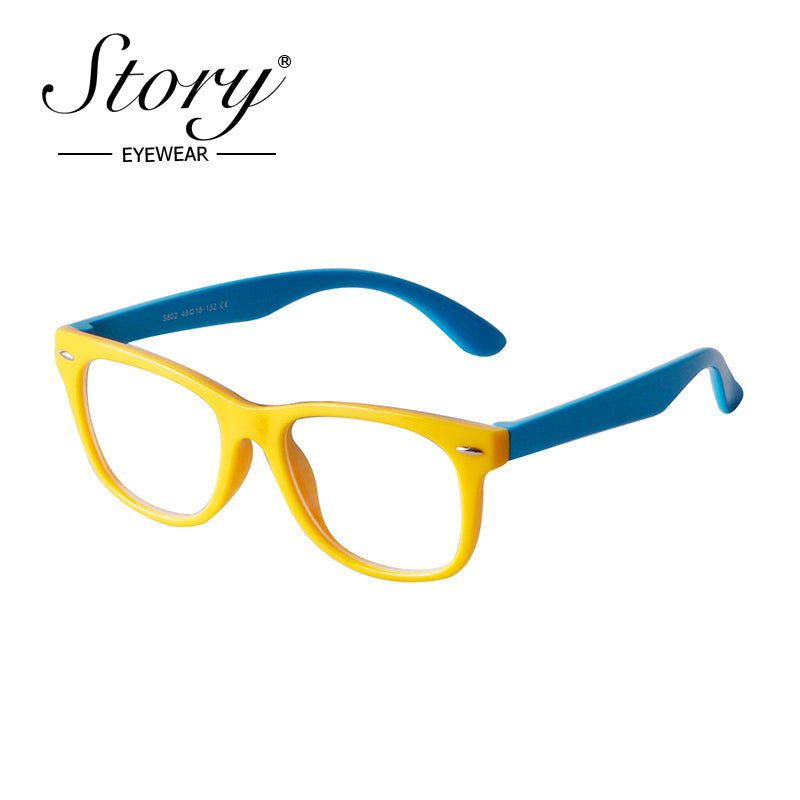 2024 New Anti Blue Light & Radiation Eye Protection Children's Glasses Comfortable Silicone Frame