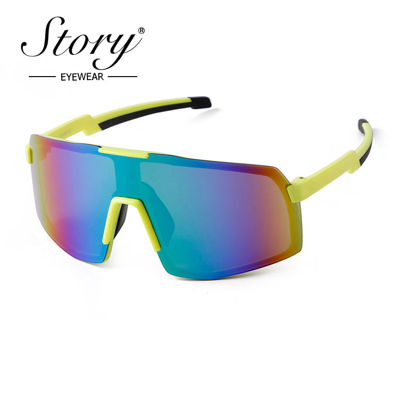 Outdoor Sports Glasses, Colorful Large Frame Sunglasses, Eye Protection Sunglasses, Women & Men