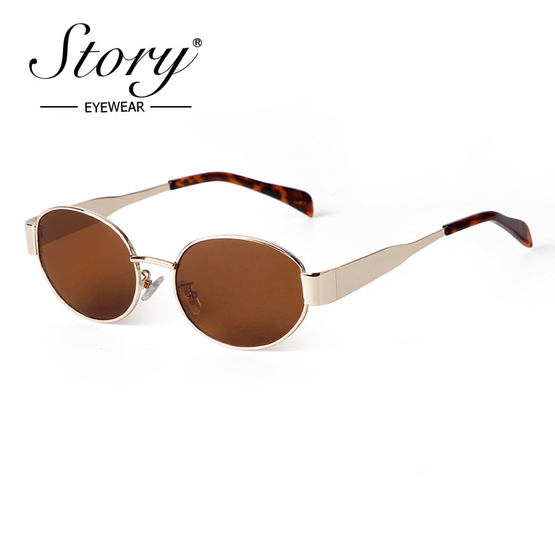 2024 New Women'S Sunglasses, Retro Oval Sunglasses  UV protection, Street Style Cat Eye Personalized  Sunglasses