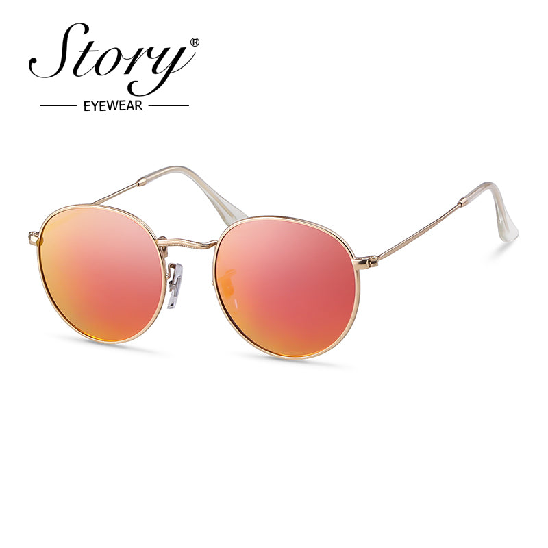 New retro polarized sunglasses trendy round versatile sunglasses fashionable sunglasses