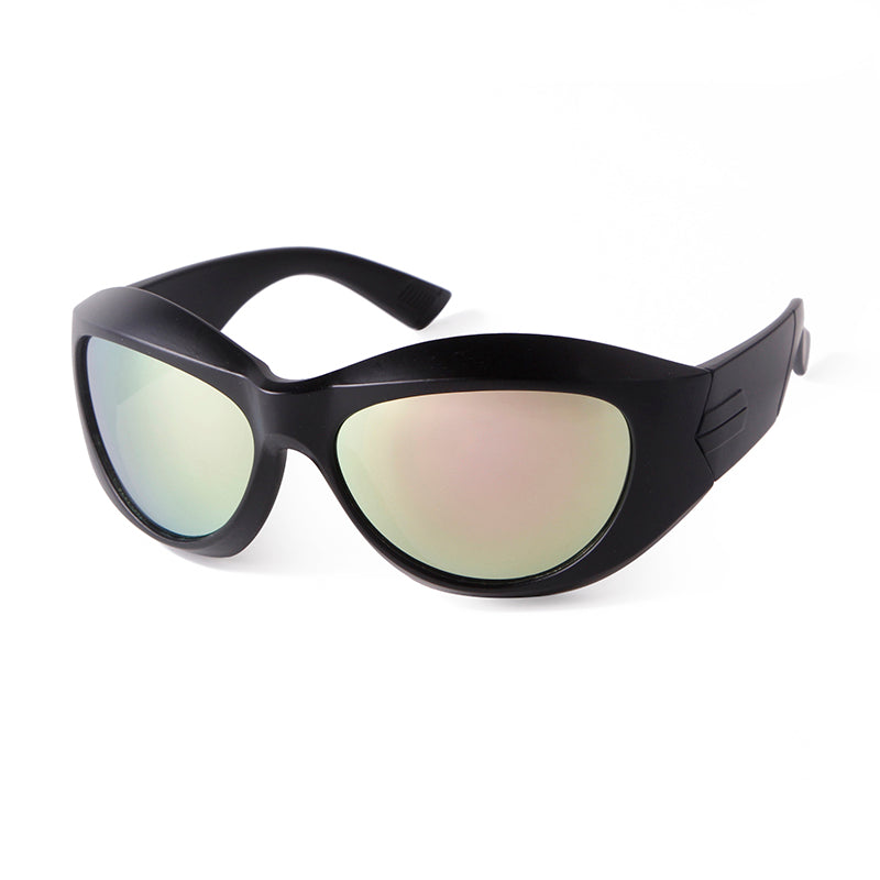 2024 Hot Selling Large Frame Sunglasses for Men, Steampunk Style, Sports Sunshade, Cycling Sunglasses