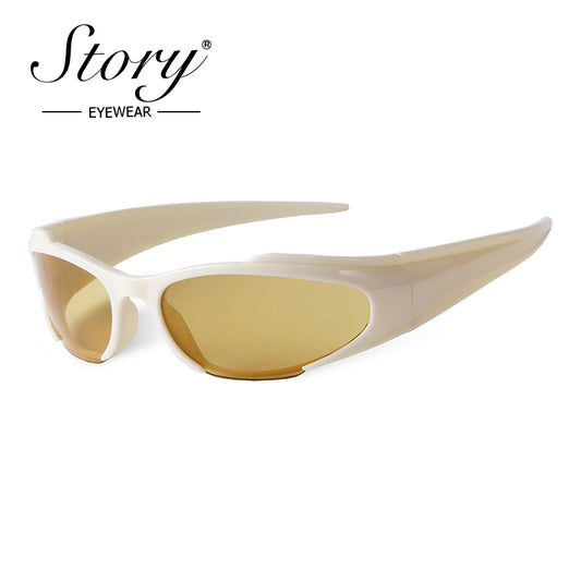2024  Fashion Cat Eyes Style Cycling Glasses Outdoor Sports Sunglasses Fashion Show Sun glasses