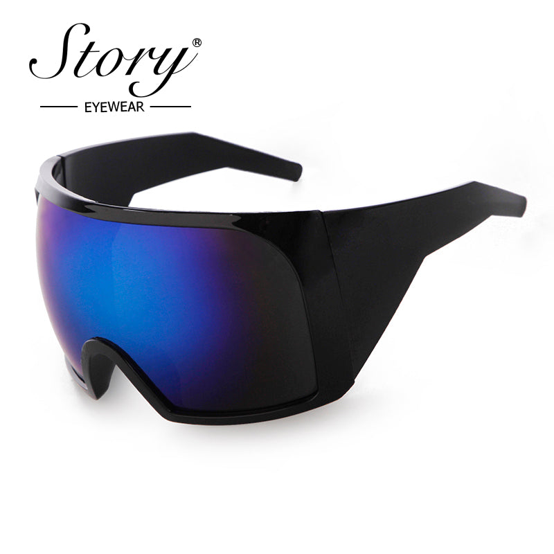 2024 Outdoor Sports Cycling conjoined Colorful Windproof Sunglasses,Fashion Personality