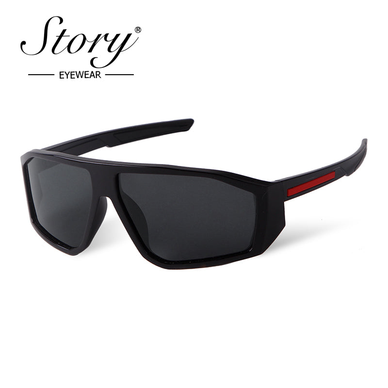 Polarized Cycling Colorful Sunglasses Large Frame Anti UV Sunglasses Men  2024