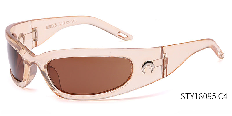2024 New Trendy Colorful Reflective Glasses,Fashion Cross Mirror Sunglasses,Outdoor Unisex Cycling Sports Sunglasses