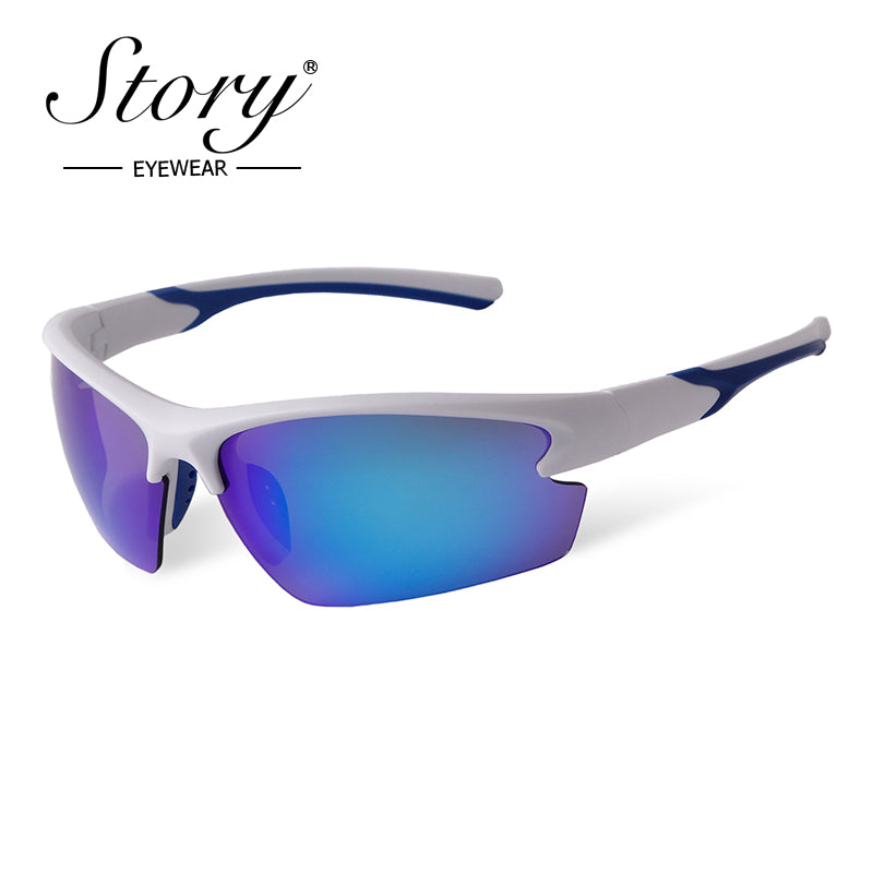 Fashionable all-in-one Reflective Sunglasses, European and American trends,Personalized Color film sports mirrors,Large Frame Windshields