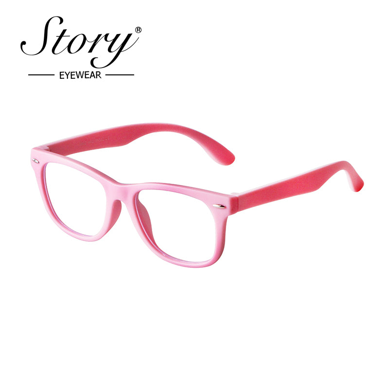 2024 New Anti Blue Light & Radiation Eye Protection Children's Glasses Comfortable Silicone Frame