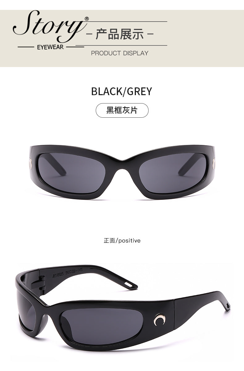 2024 New Trendy Colorful Reflective Glasses,Fashion Cross Mirror Sunglasses,Outdoor Unisex Cycling Sports Sunglasses
