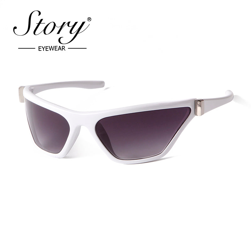 2024 New Celebrity Same Style Fashion Cat Eye Trendy Sunglasses Outdoor Cycling Personalized Fashion Sports Goggles
