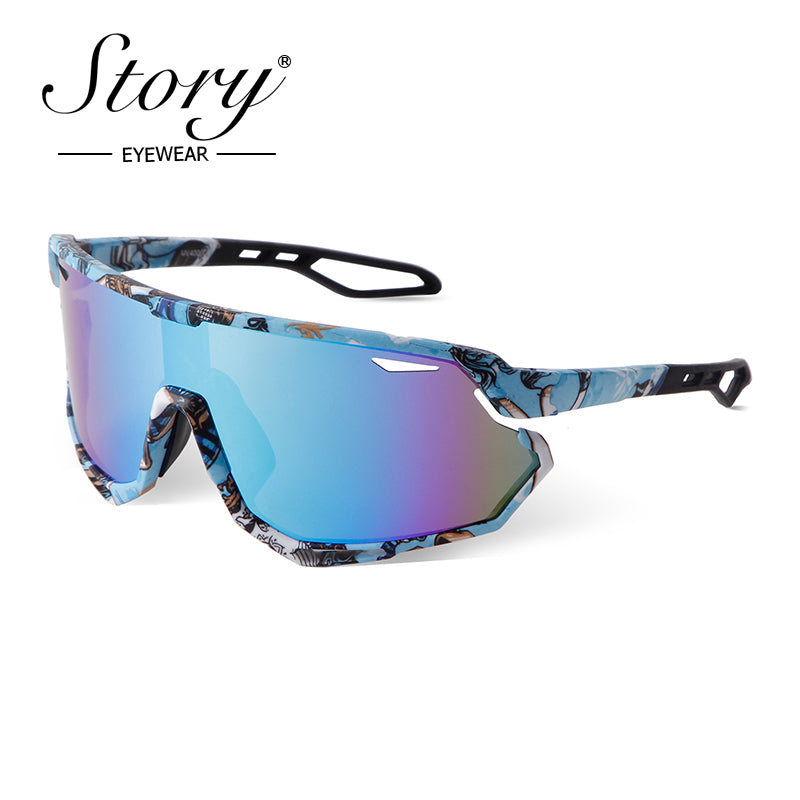 2024 New Polarized,Cycling,Driving Anti UV Glasses for Men and Women Reflective Glasses