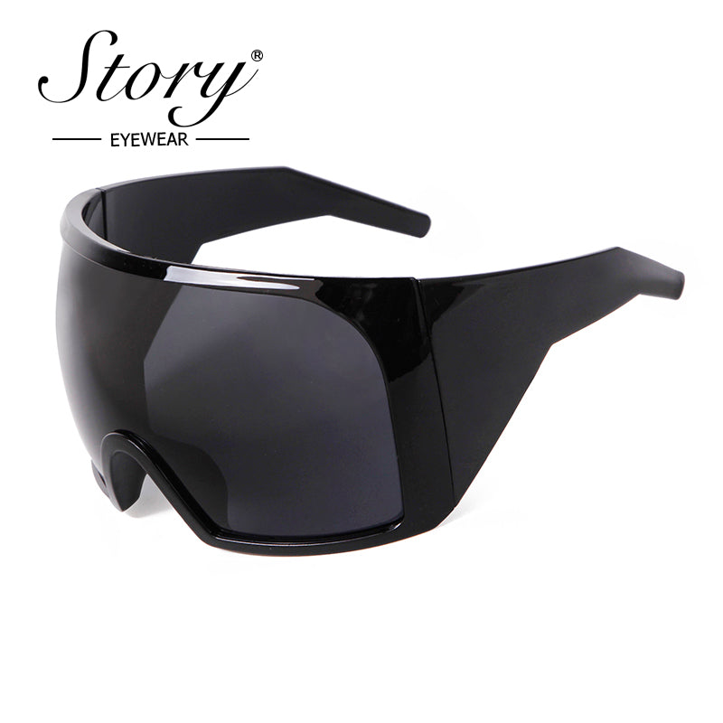 2024 Outdoor Sports Cycling conjoined Colorful Windproof Sunglasses,Fashion Personality