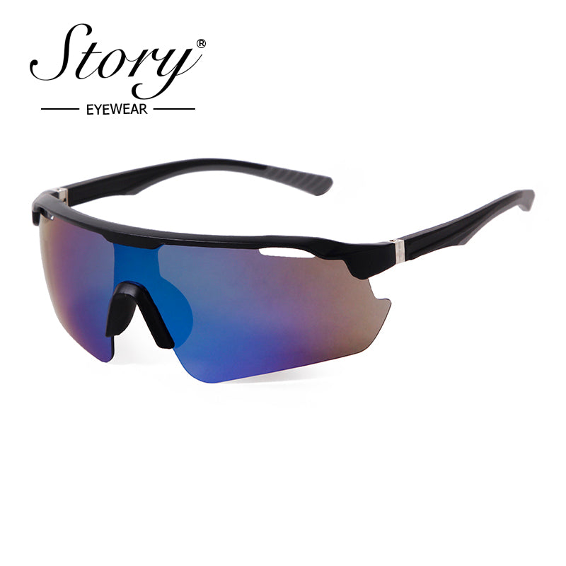 2024 New Colorful Bicycle Glasses, Men's Personality Trend, One Piece Sunglasses, Outdoor Sports Sunglasses