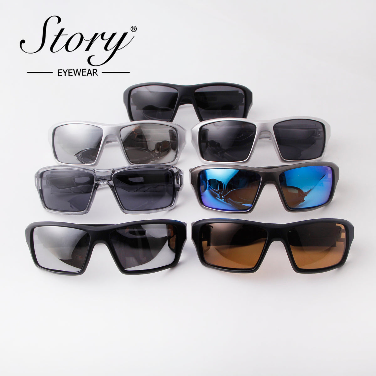 2024 New Sports Polarized Sunglasses, Fashion Trend, Versatile, Simple, and Contrast Color Sunglasses