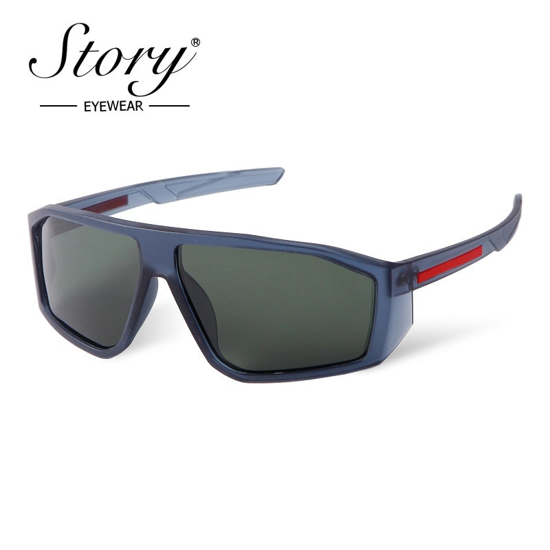 Polarized Cycling Colorful Sunglasses Large Frame Anti UV Sunglasses Men  2024