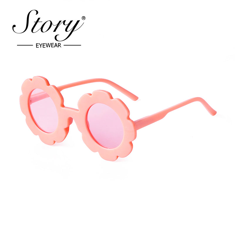 New Fashion Children's Cartoon Cute Fashion Style Sunflower Sunglasses Sunshade Versatile Children's Sunglasses