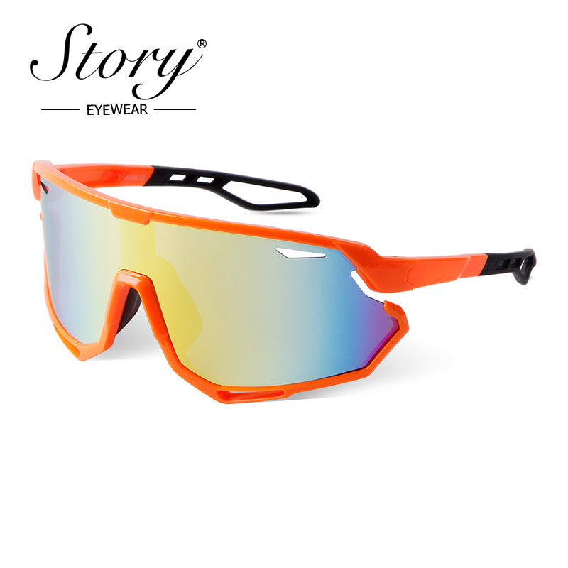 2024 New Polarized,Cycling,Driving Anti UV Glasses for Men and Women Reflective Glasses