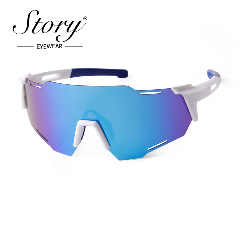 2024 New Outdoor Cycling Windproof  Frameless Sunglasses,Fashion Color Film Polarized Running Sports Glasses,Unisex Outdoor Sandproof Bicycle Glasses
