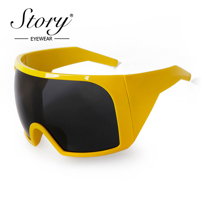 2024 Outdoor Sports Cycling conjoined Colorful Windproof Sunglasses,Fashion Personality