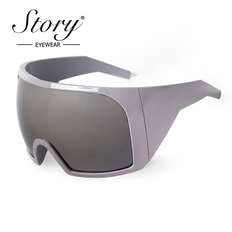 2024 Outdoor Sports Cycling conjoined Colorful Windproof Sunglasses,Fashion Personality